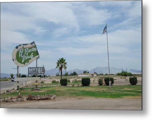 Hotel Metal Print featuring the photograph El Rancho Verde Motel by Erik Burg