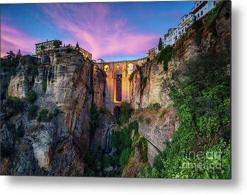 Spain Metal Print featuring the photograph El Tajo Canyon of Ronda Malaga Spain by Pablo Avanzini