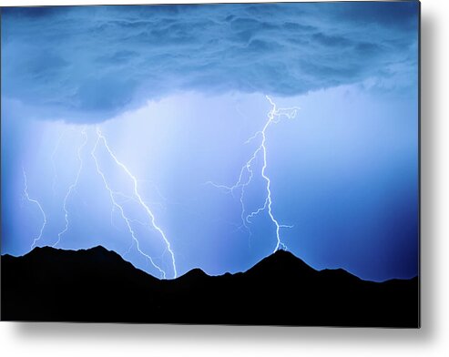 Mcdowell Mountain Metal Print featuring the photograph Electrical Static Equation by James BO Insogna