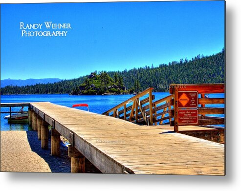 Landscape Metal Print featuring the photograph Emerald Pier by Randy Wehner