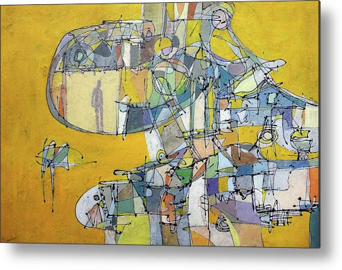  Metal Print featuring the mixed media Empty Pockets by Ronex Ahimbisibwe
