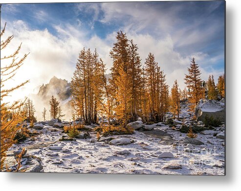 Enchantments Metal Print featuring the photograph Enchantments Dramatic Fall Beauty by Mike Reid