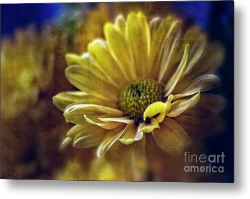 Floral Metal Print featuring the mixed media Encounter Floral Contemporary Art #703 by Ella Kaye Dickey