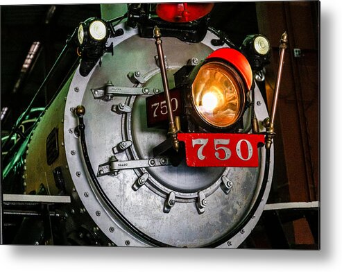 Antique Metal Print featuring the photograph Engine 750 by Darryl Brooks