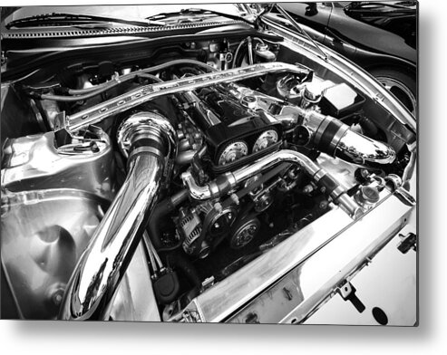 Engine Metal Print featuring the photograph Engine Bay by Eric Gendron