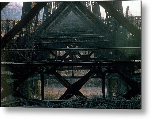 Steel Metal Print featuring the photograph Engineered Angles by DArcy Evans