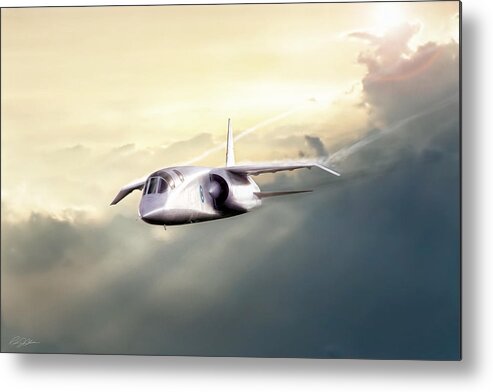 Aviation Metal Print featuring the digital art English Enigma by Peter Chilelli