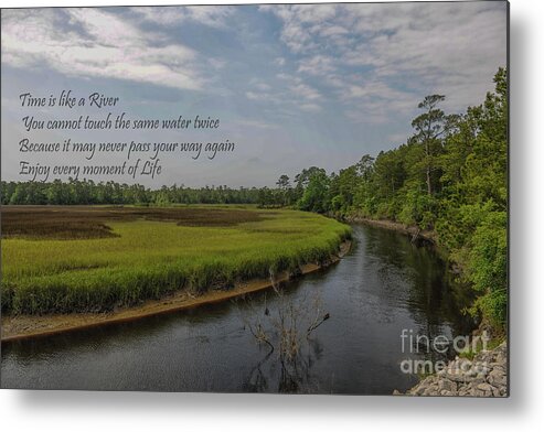 Quote Metal Print featuring the photograph Enjoy Every Moment of Life by Dale Powell