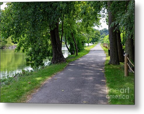 Erie Metal Print featuring the photograph Erie Canal Bike Path by William Norton