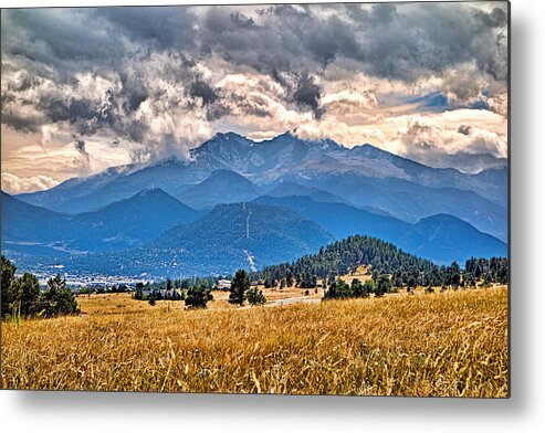 Estes Park Metal Print featuring the photograph Estes Park from Glen Haven 3 by Robert Meyers-Lussier