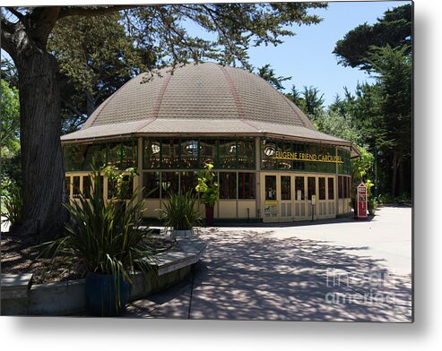 Wingsdomain Metal Print featuring the photograph Eugene Friend Carousel At The San Francisco Zoo San Francisco California DSC6328 by San Francisco