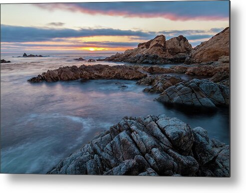 Landscape Metal Print featuring the photograph Evening Blue by Jonathan Nguyen