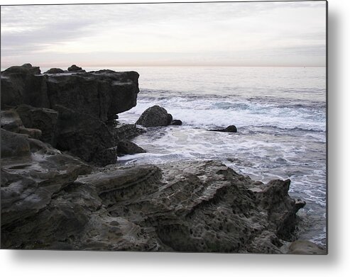 Seascape Metal Print featuring the photograph Evening Light by Carol Bradley