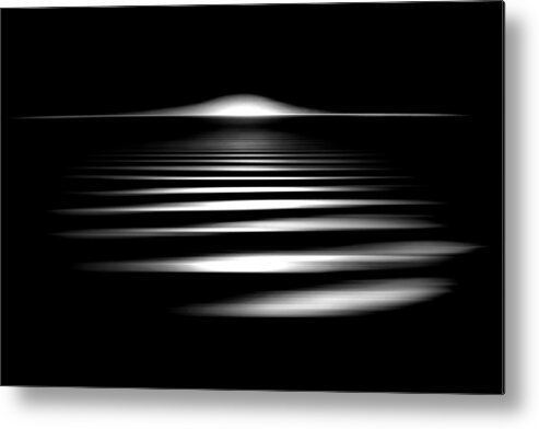 Black And White Metal Print featuring the photograph Event Horizon by Az Jackson