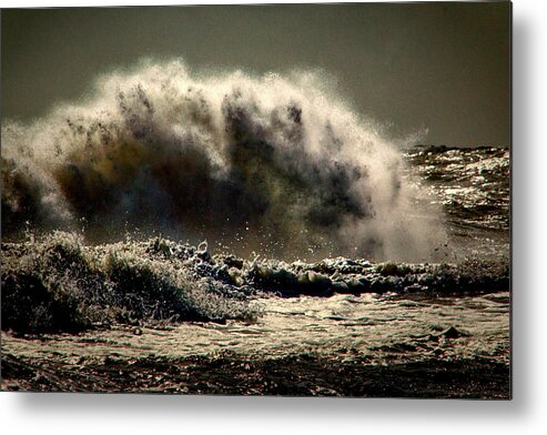 Atlantic Ocean Metal Print featuring the photograph Explosion In The Ocean by Bill Swartwout