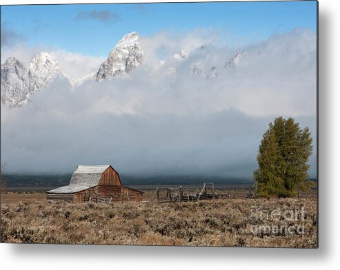 Landscape Metal Print featuring the photograph Exposure - Grand Teton National Park by Sandra Bronstein