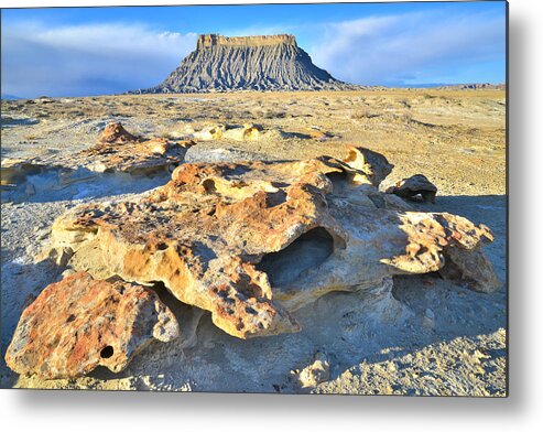 Factory Butte Metal Print featuring the photograph Factory Butte in the San Rafael Desert by Ray Mathis