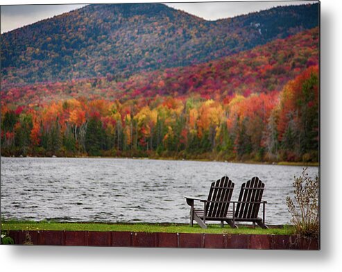 #jefffolger Metal Print featuring the photograph Fall foliage at Noyes Pond by Jeff Folger