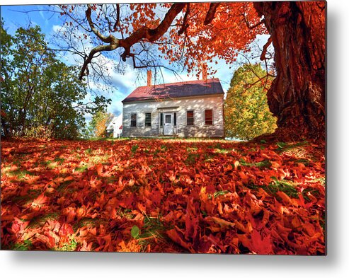 Fall Metal Print featuring the photograph Fall Homestead by Jeff Cooper