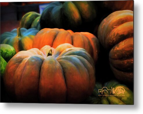 Fall Metal Print featuring the digital art Fall Produce by Barry Wills