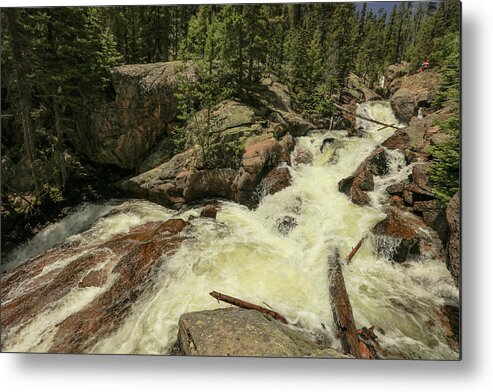 Rocky Metal Print featuring the photograph Falls Pool by Sean Allen