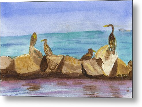 Birds Metal Print featuring the painting Falmouth Mass by Donna Walsh
