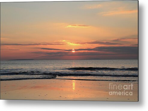 Fanore Beach Clare Galway Bay Wildatlanticway Seascape Sunset Ireland Pskeltonphoto Photography Metal Print featuring the photograph Fanore sunset 3 by Peter Skelton