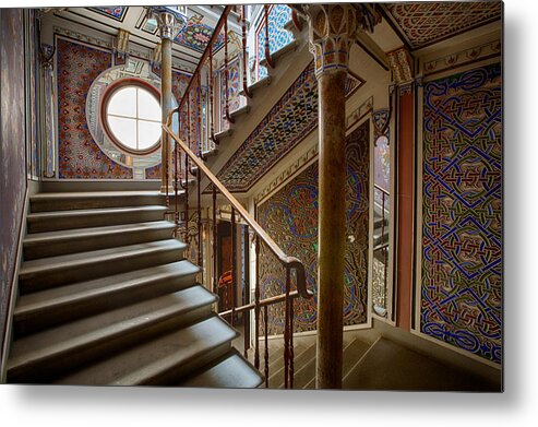 1001 Nights Metal Print featuring the photograph Fantasy fairytale palace - the stairs by Dirk Ercken
