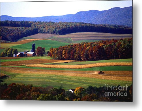 Landscape Metal Print featuring the photograph Farm near Klingerstown by USDA and Photo Researchers