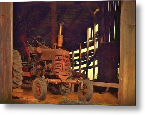 Farmall Metal Print featuring the photograph FARMALL 300 #1. South Hero, Vermont by George Robinson