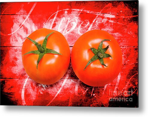Farmers Metal Print featuring the photograph Farmers market tomatoes by Jorgo Photography