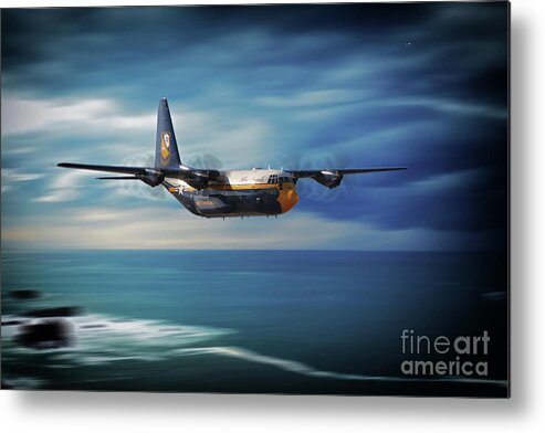 Blue Angels Metal Print featuring the digital art Fat Albert Airlines by Airpower Art