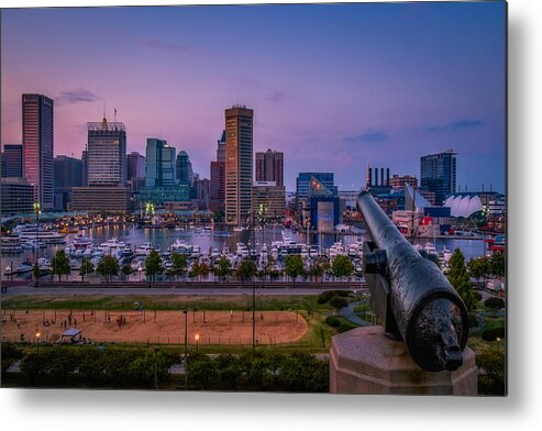Baltimore Metal Print featuring the photograph Federal Hill In Baltimore Maryland by Susan Candelario