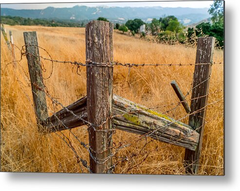 Ranch Metal Print featuring the photograph Fence Posts by Derek Dean