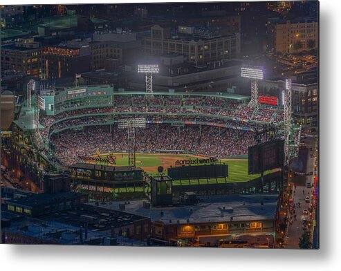 Babe Ruth Metal Print featuring the photograph Fenway Park by Bryan Xavier