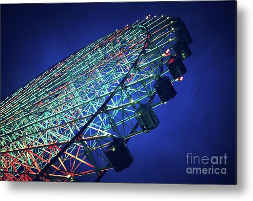 Wheel Metal Print featuring the photograph Ferris wheel by Jane Rix