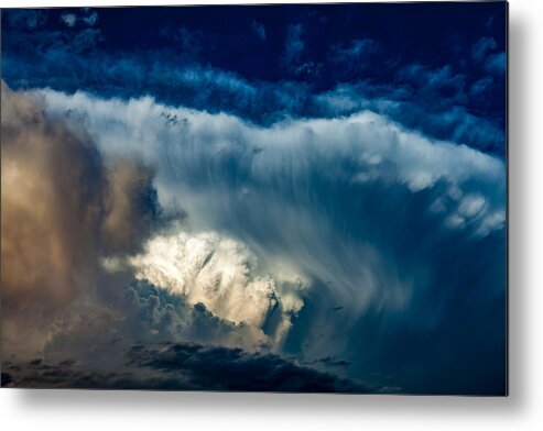 Supercell Metal Print featuring the photograph Fibrous Anvil by Bobby Eddins