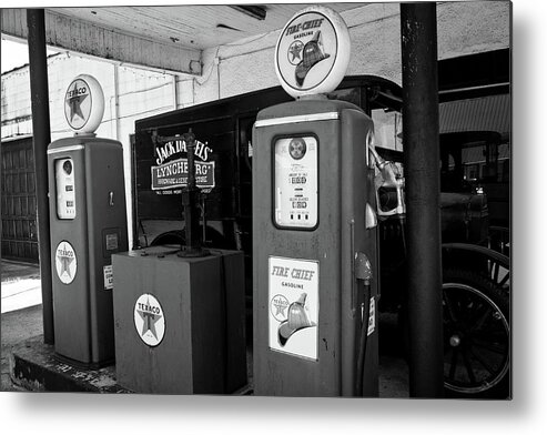 Gasoline Metal Print featuring the photograph Fill 'er Up by George Taylor