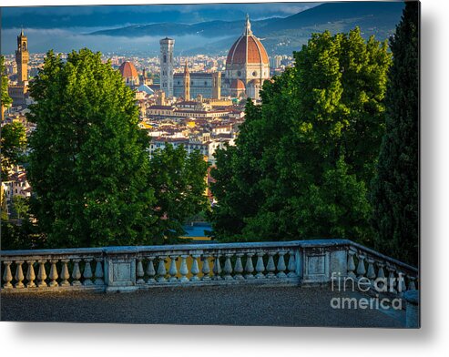 Europe Metal Print featuring the photograph Firenze Vista by Inge Johnsson