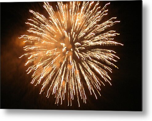Fire Metal Print featuring the digital art Fireworks In The Park 5 by Gary Baird