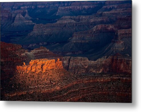 Arizona Metal Print featuring the photograph First Light Over Yavapai Point Grand Canyon by Steve Gadomski