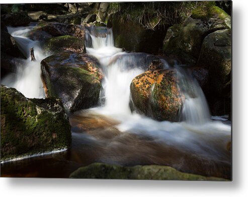 Water Metal Print featuring the photograph first spring sunlight on the Warme Bode, Harz by Andreas Levi