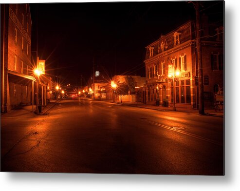 First Street Nocturne Metal Print featuring the photograph First Street Nocturne by William Fields