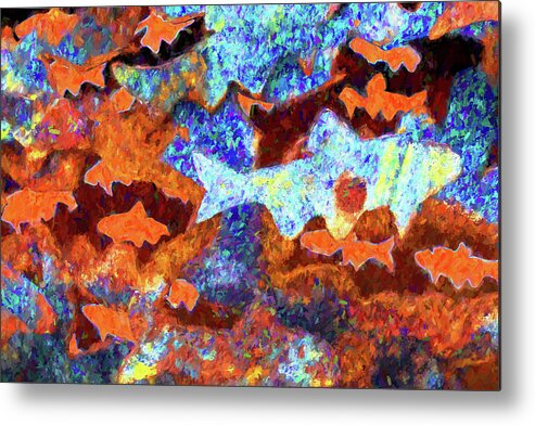 Burlington Vermont Metal Print featuring the photograph Fish Abstract by Tom Singleton