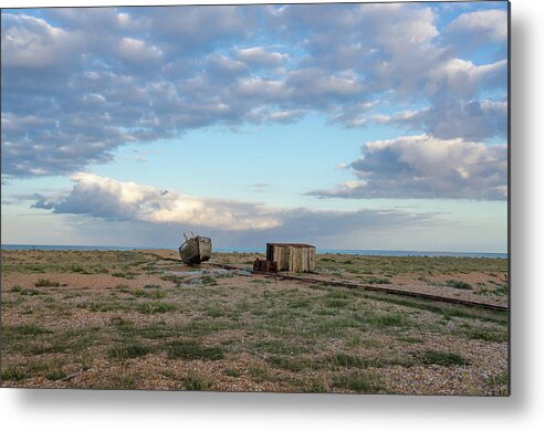  Beach Metal Print featuring the photograph Fishermans Landscape, Dungeness Beach by Perry Rodriguez
