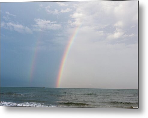 Rainbow Metal Print featuring the photograph Fishing for a Pot of Gold by Paul Rebmann