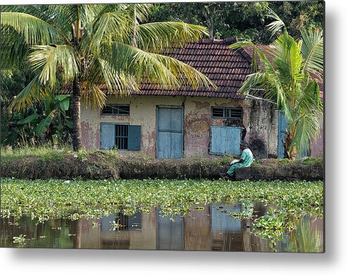 Kerala Metal Print featuring the photograph Fishing by Marion Galt