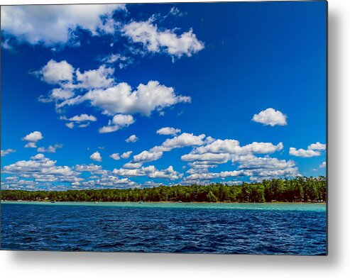 Higgins Lake Metal Print featuring the photograph Flat Bottom Floaters by Joe Holley