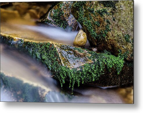  Glenevin Waterfall Metal Print featuring the photograph Flowing by Martina Fagan