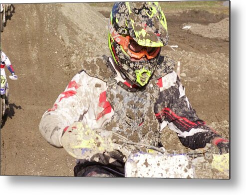 Dirt Bike Metal Print featuring the photograph Focus by Ellen Flayderman